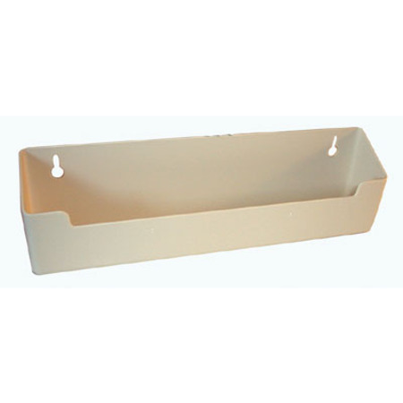 HDL HARDWARE Kv Plastic Tip Out Trays Without Stop 14 in. Standard White PSF14-W